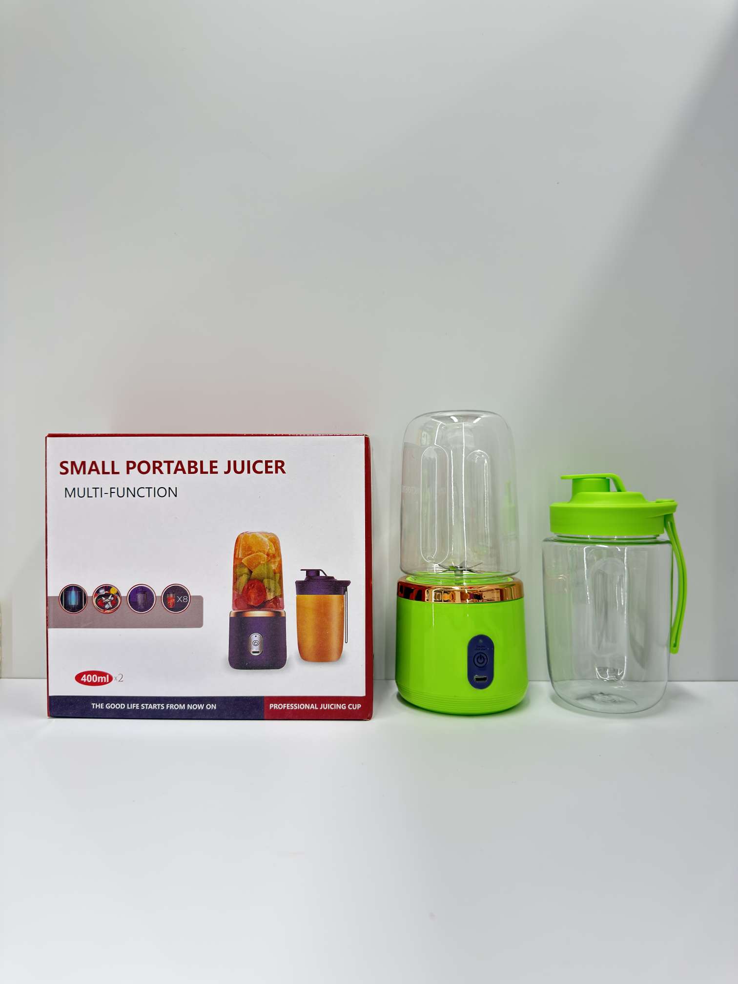 Double-cup portable mini juicer detail image 3