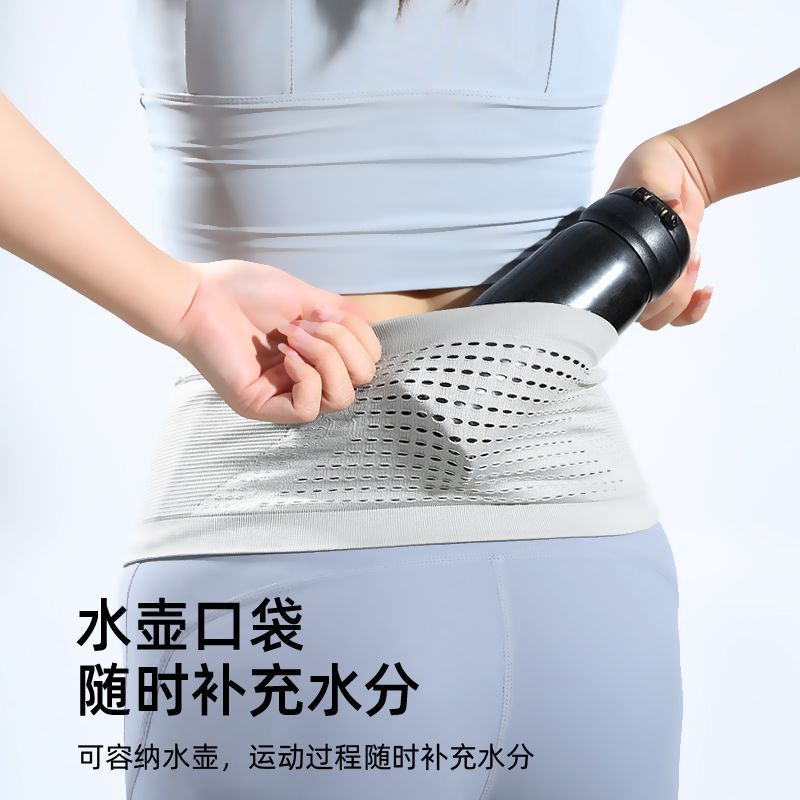 Outdoor multi-functional waist bag, morning run, breathable, large-capacity, men's and women's fitness, high-elasticity mobile phone belt, water bottle, essential for marathons, running, cycling and outdoor activities Specification image