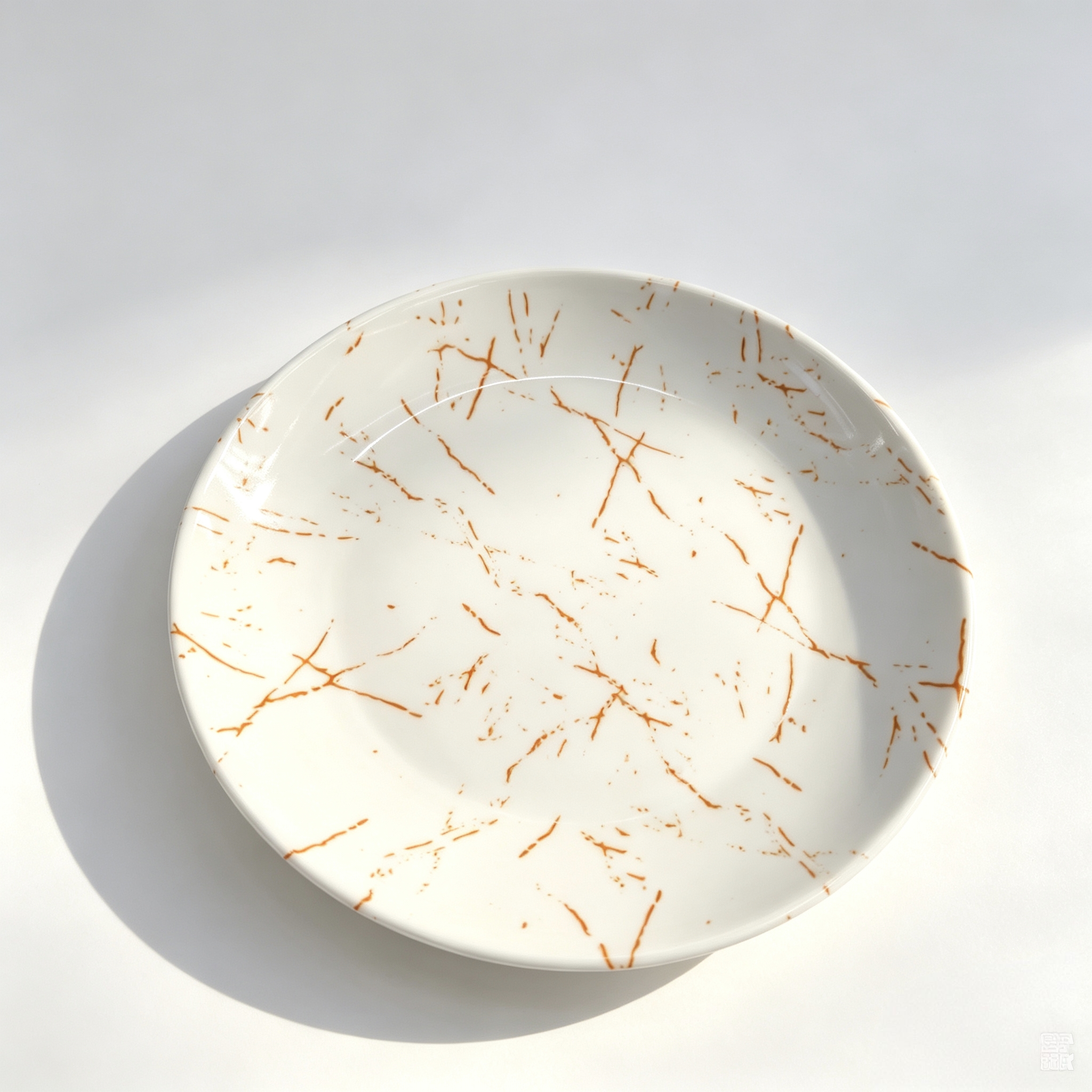 Melamine patterned rice noodle plate, commercial hot pot, barbecue and breakfast shop plate, imitation porcelain rectangular plate, fast food plate thickened