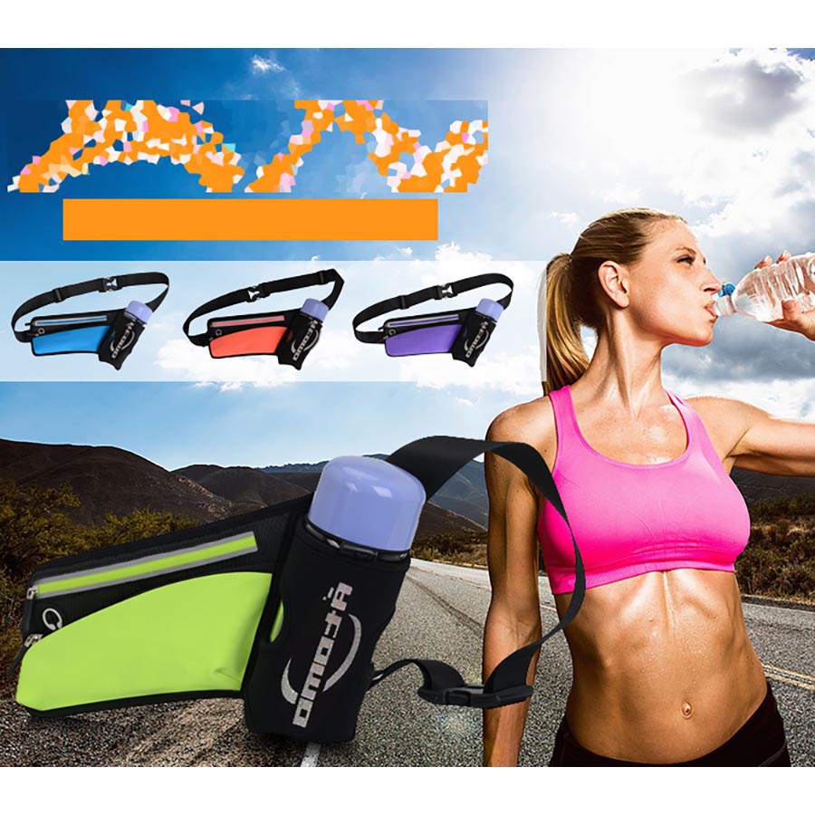 Outdoor water bottle, running waist bag, crossbody casual small bag, anti-theft close-fitting accessory bag, outdoor sports reflective fitness bag, Leica waterproof multi-functional mobile phone bag, cycling bag
