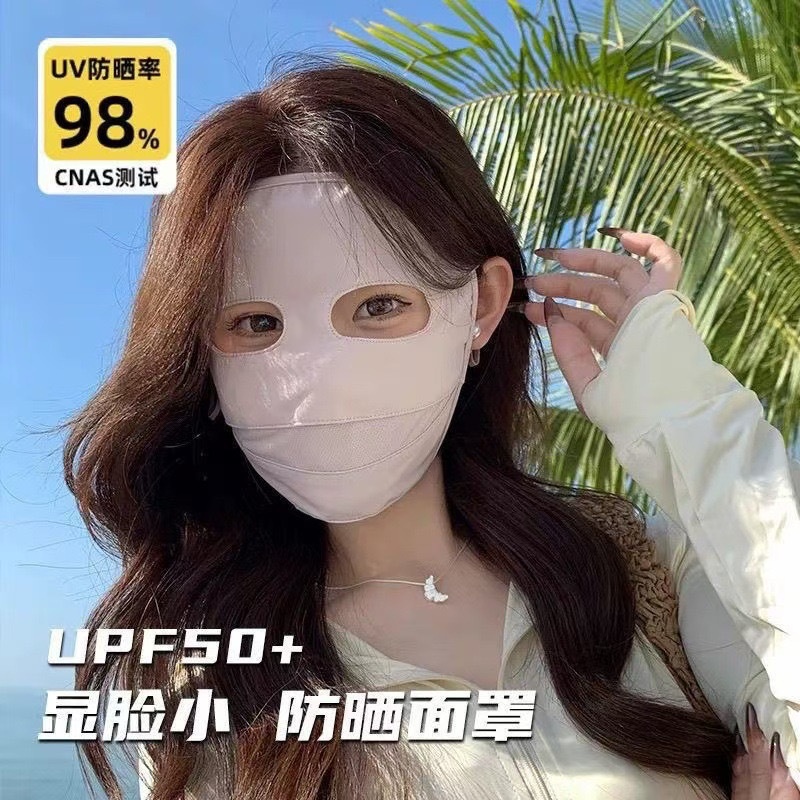 面罩防晒/防晒面纱/防晒口罩/面罩/防晒面罩产品图