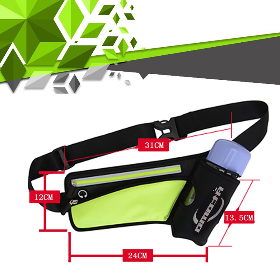 Outdoor water bottle, running waist bag, crossbody casual small bag, anti-theft close-fitting accessory bag, outdoor sports reflective fitness bag, Leica waterproof multi-functional mobile phone bag, cycling bag Application Scenario