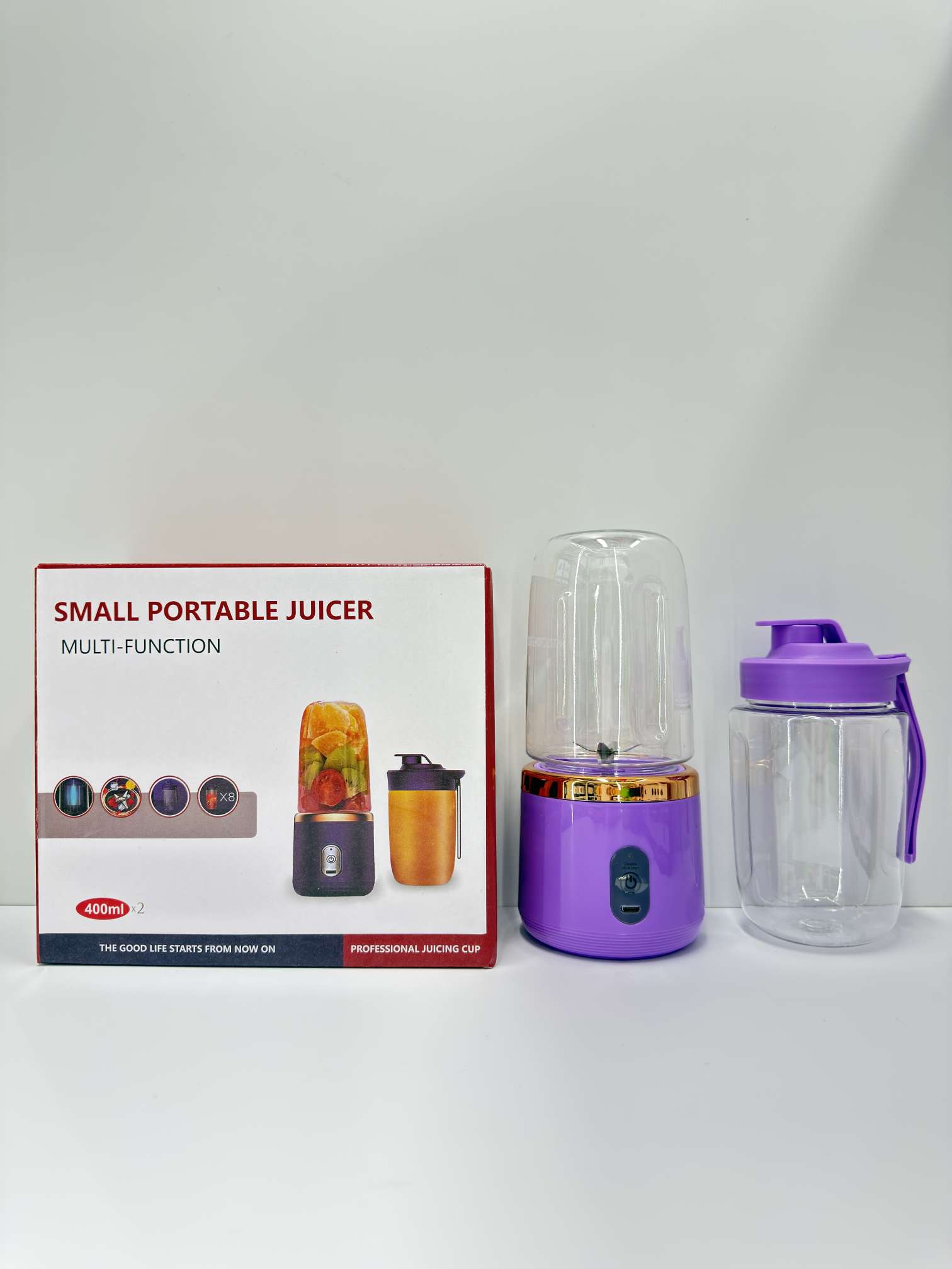 Double-cup portable mini juicer detail image 4