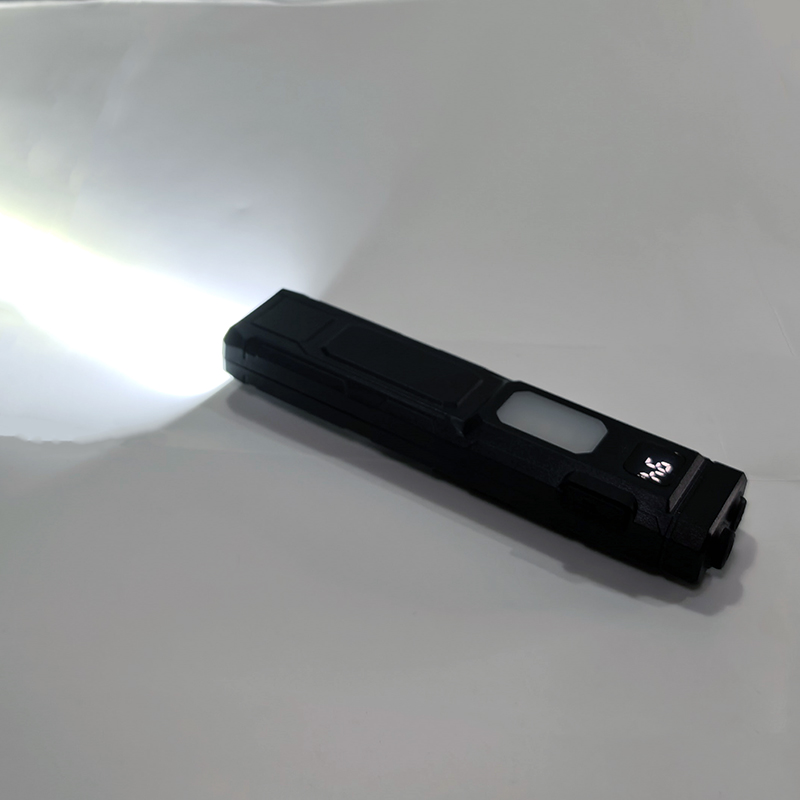 M15 Work light, plastic flashlight, side-lit flashlight, USB charging household flashlight, lighting flashlight, portable high-intensity flashlight Item Picture