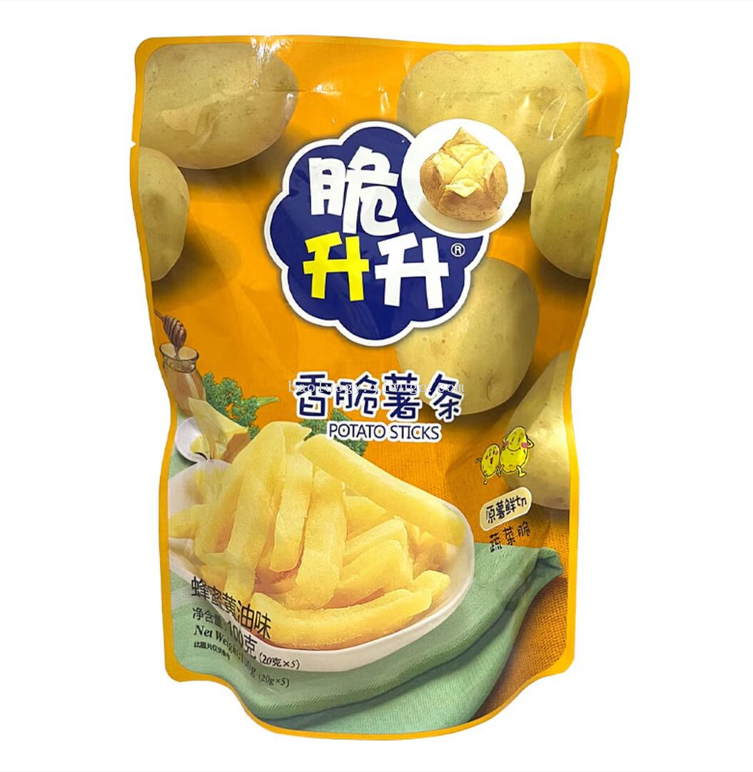 Free shipping! Crispy Shengsheng Crispy Fries 100g Snack food, puffed honey butter flavor, non-fried baking process Specification image