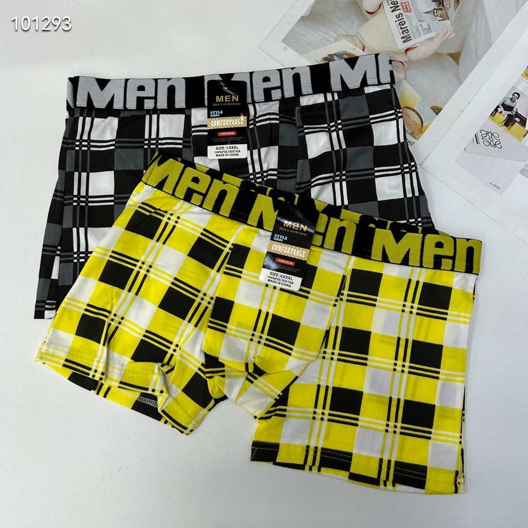 DD-0030-29# Men's underwear for export to the Middle East and Africa, color-blocking printed letted-waist men's briefs, underwear, men's milk silk underwear, QNI details Picture