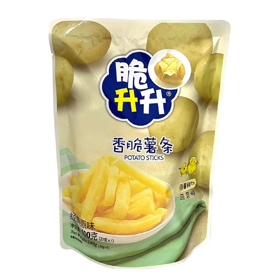 包邮！脆升升香脆薯条100g休闲食品膨化蜂蜜黄油味非油炸烘烤工艺