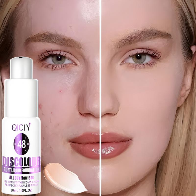 QICIY DISCOLOUR温变粉底持久妆效上妆简单防水防汗