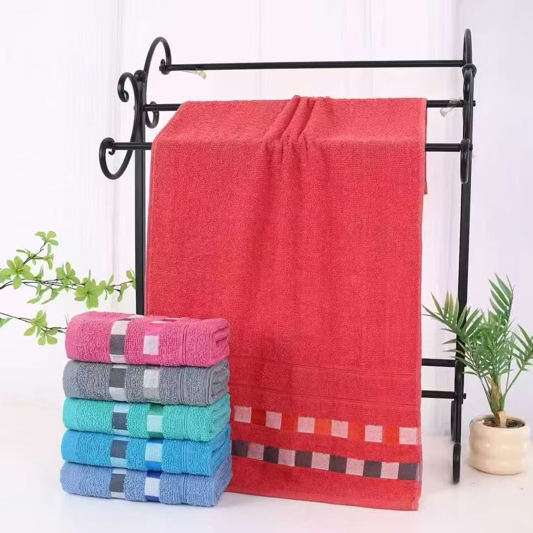 Cross-border vacuum foreign trade export all-cotton large bath towel manufacturer wholesale pure cotton loop bath small bath towel consignment Specification image