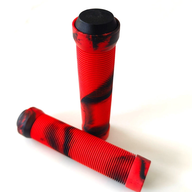 BT-025, 029 dual-color ribbed rubber handlebar covers, bicycle handlebar covers, folding road bicycle handlebar covers, bicycle grip, double-way handlebar covers, grip Item Picture