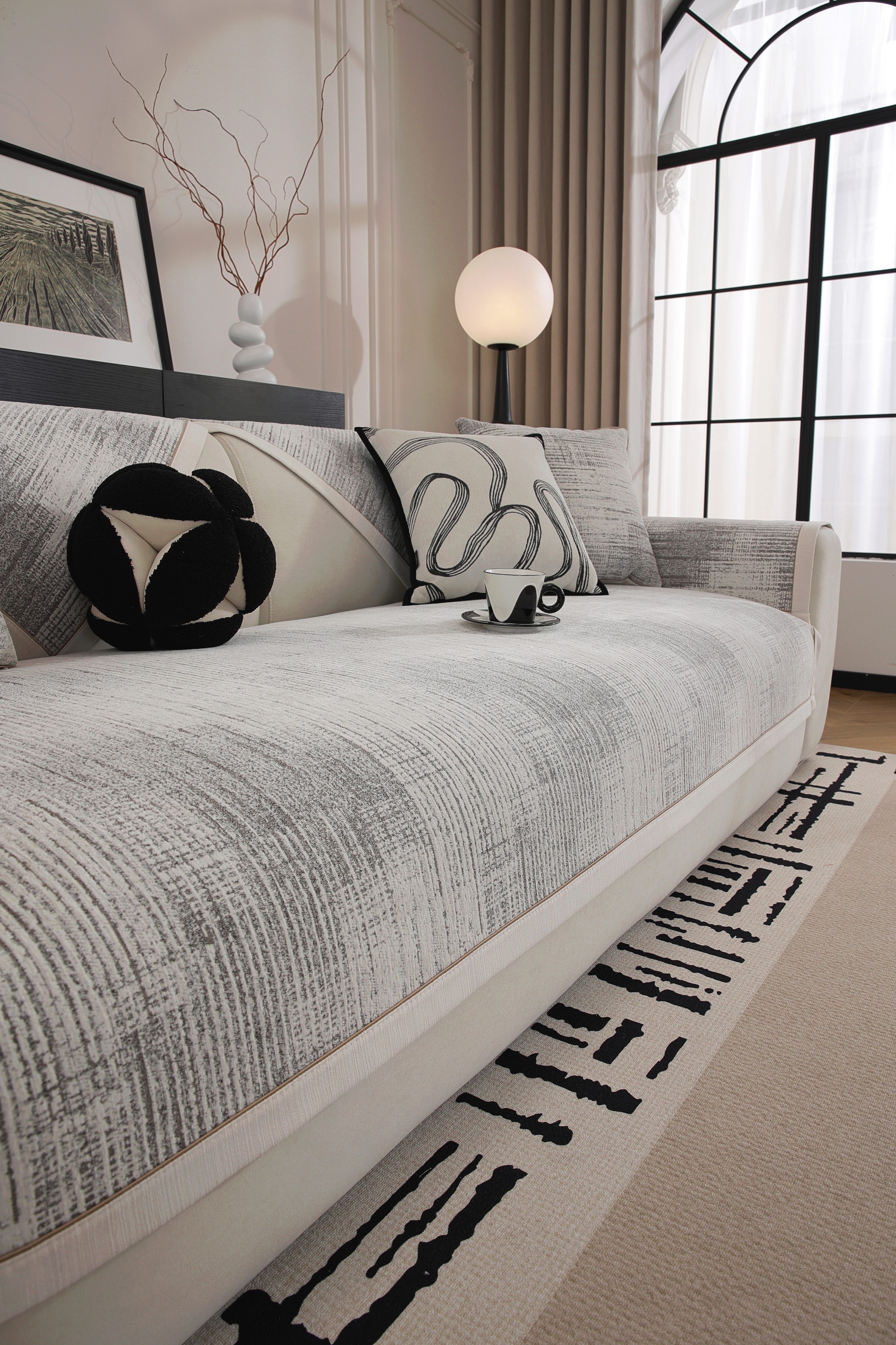 Simple sofa cushions, all-season universal anti-slip, direct sales from foreign trade factory, sofa covers with hairpin 142233725 Application Scenario