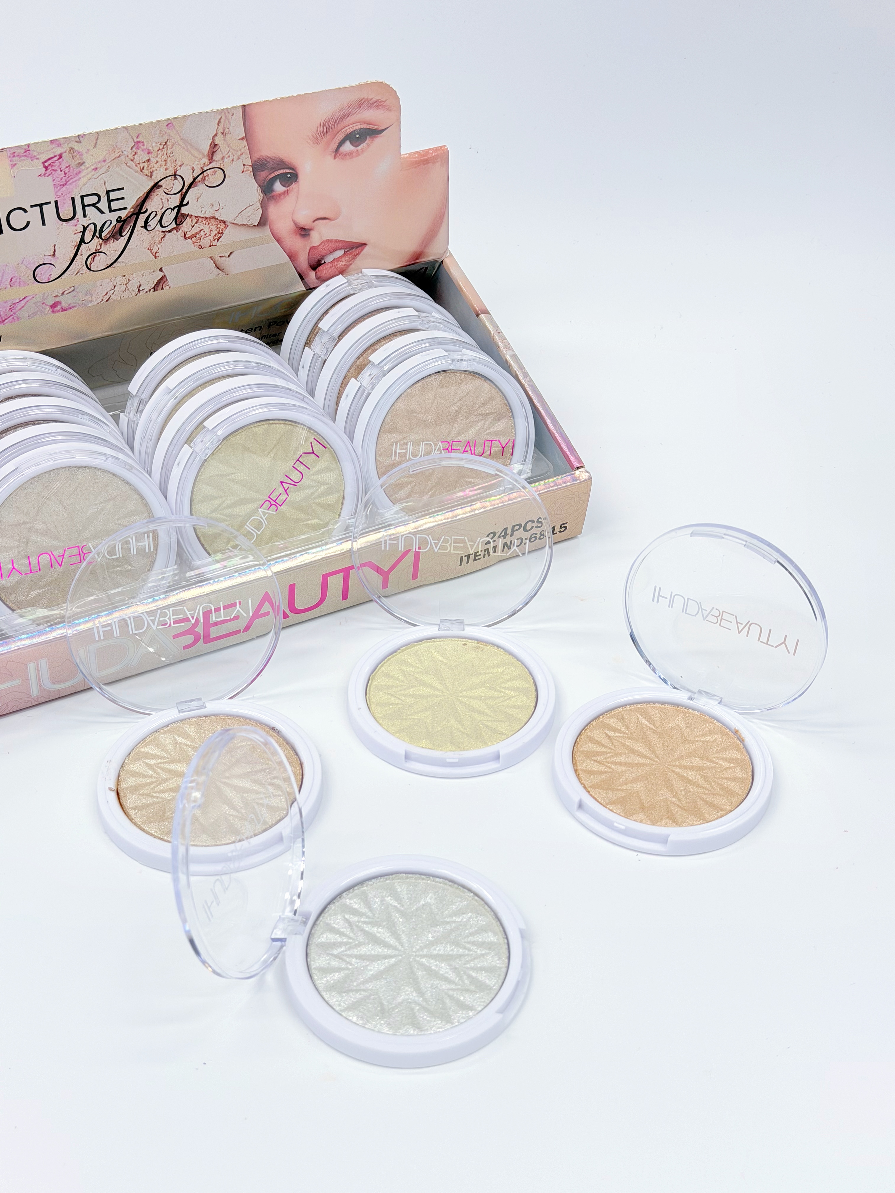 Cross-border export of IHUDABEAUTYI diamond Sparkling High-gloss Powder Fine professional cosmetics Specification drawing