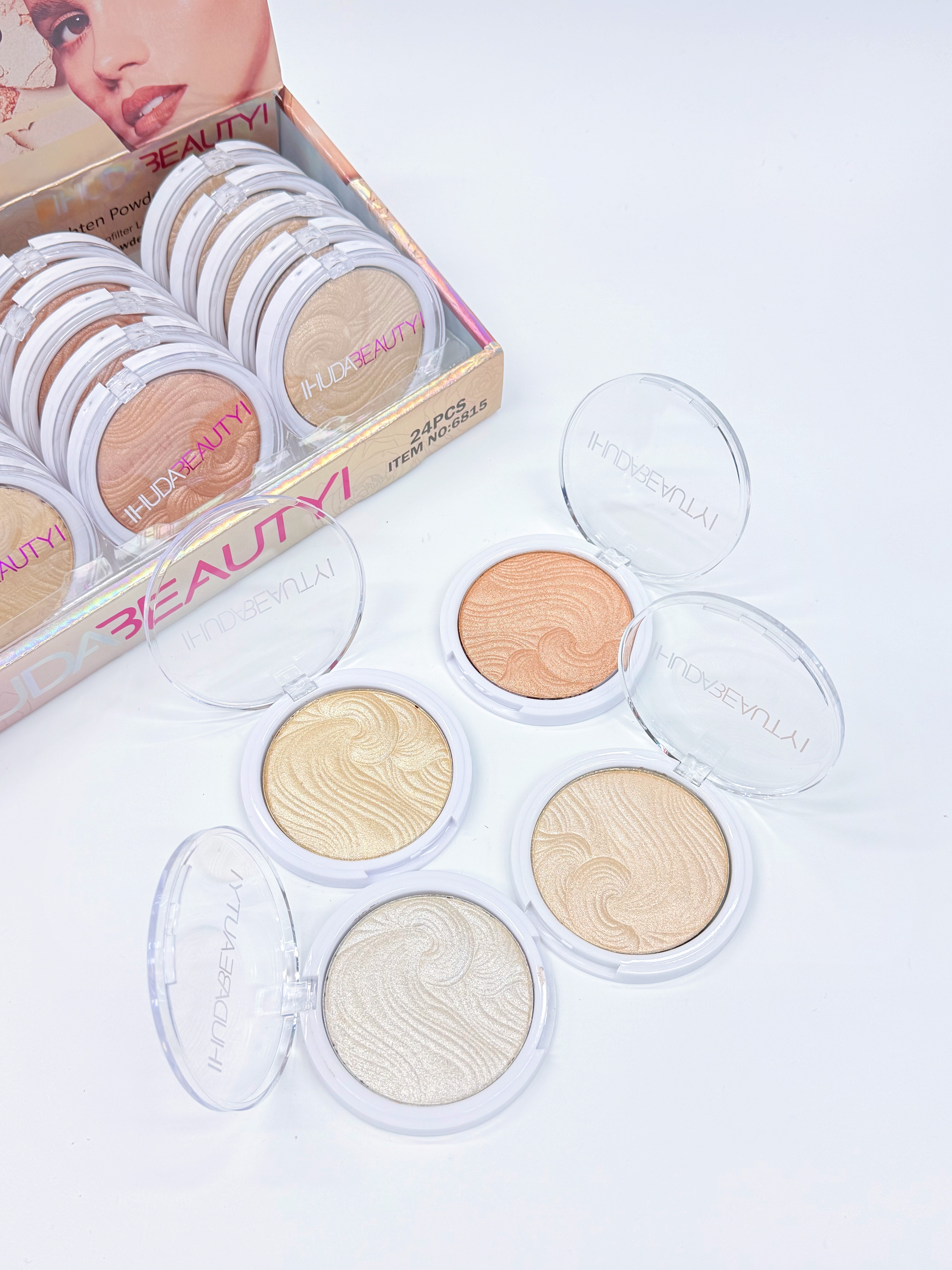 Cross-border IHUDABEAUTYI Whirlwind Sparkling High-gloss Powder Fine professional cosmetics export Application Scenario