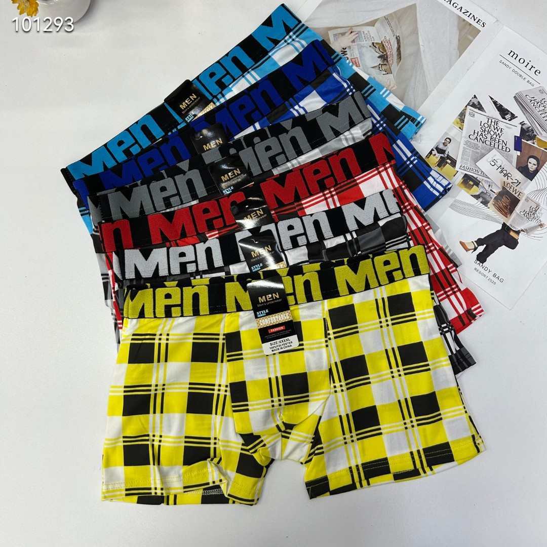 DD-0030-29# Men's underwear for export to the Middle East and Africa, color-blocking printed letted-waist men's briefs, underwear, men's milk silk underwear, QNI Specification drawing