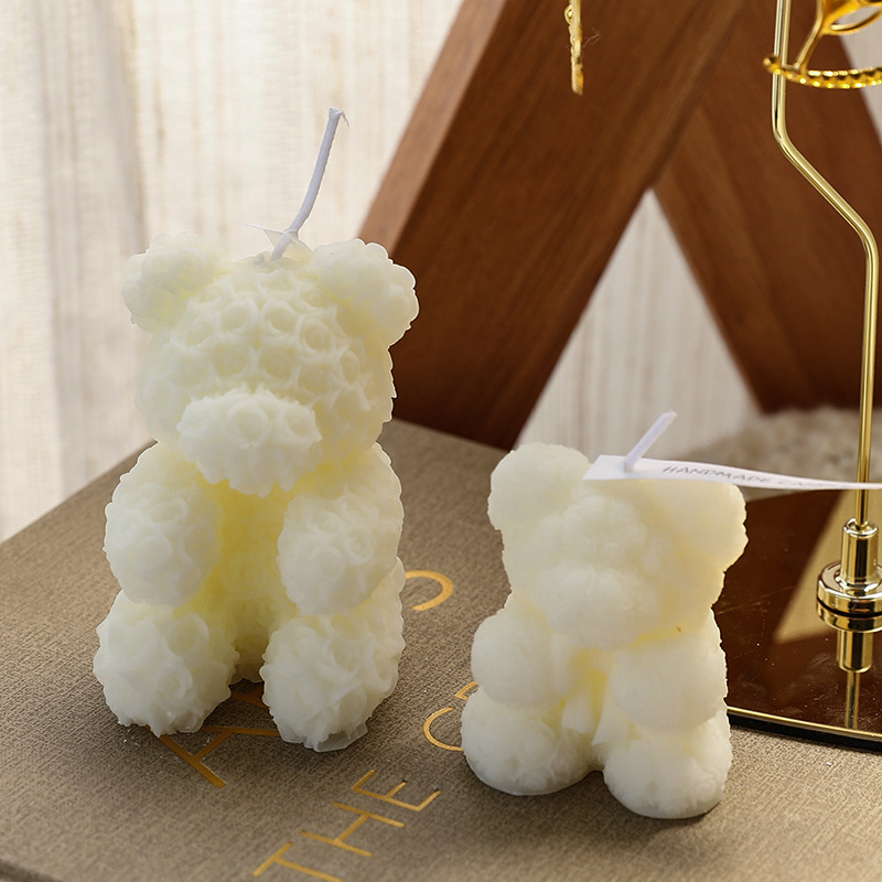 For Valentine's Day, create a creative rose bear home decoration with a high-end atmosphere and give your goddess a birthday gift of scented candles Specification image