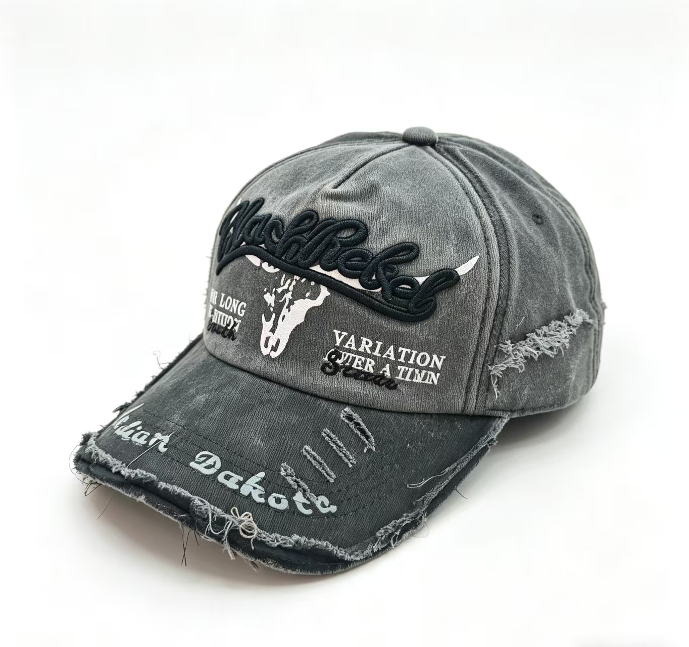 Cross-border men's and women's couple baseball caps paired with feather-embroidered lettered baseball caps for hip-hop mountain climbing Specification image