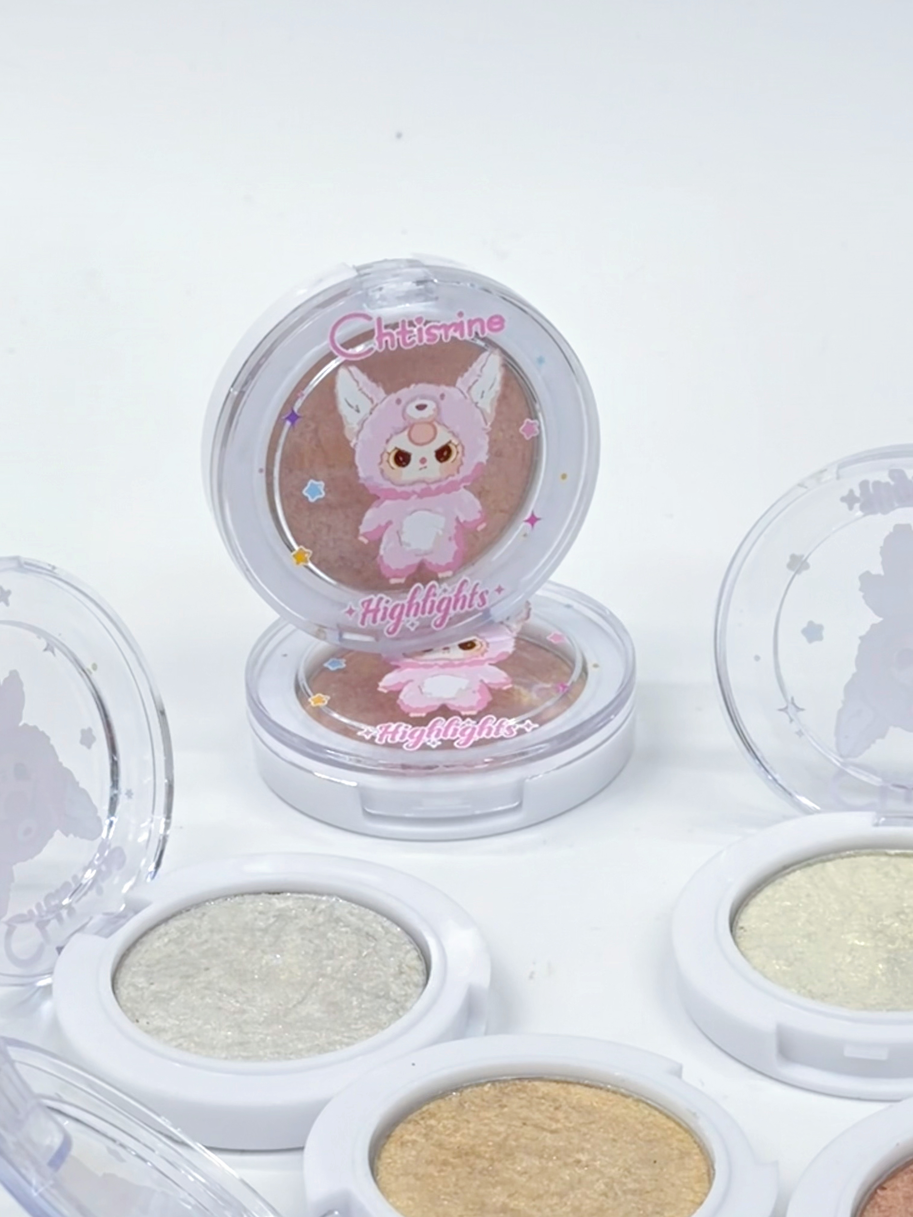 Cross-border IHUDABEAUTYI cute three-year-old cartoon animation high-gloss powder fine professional makeup export Item Picture