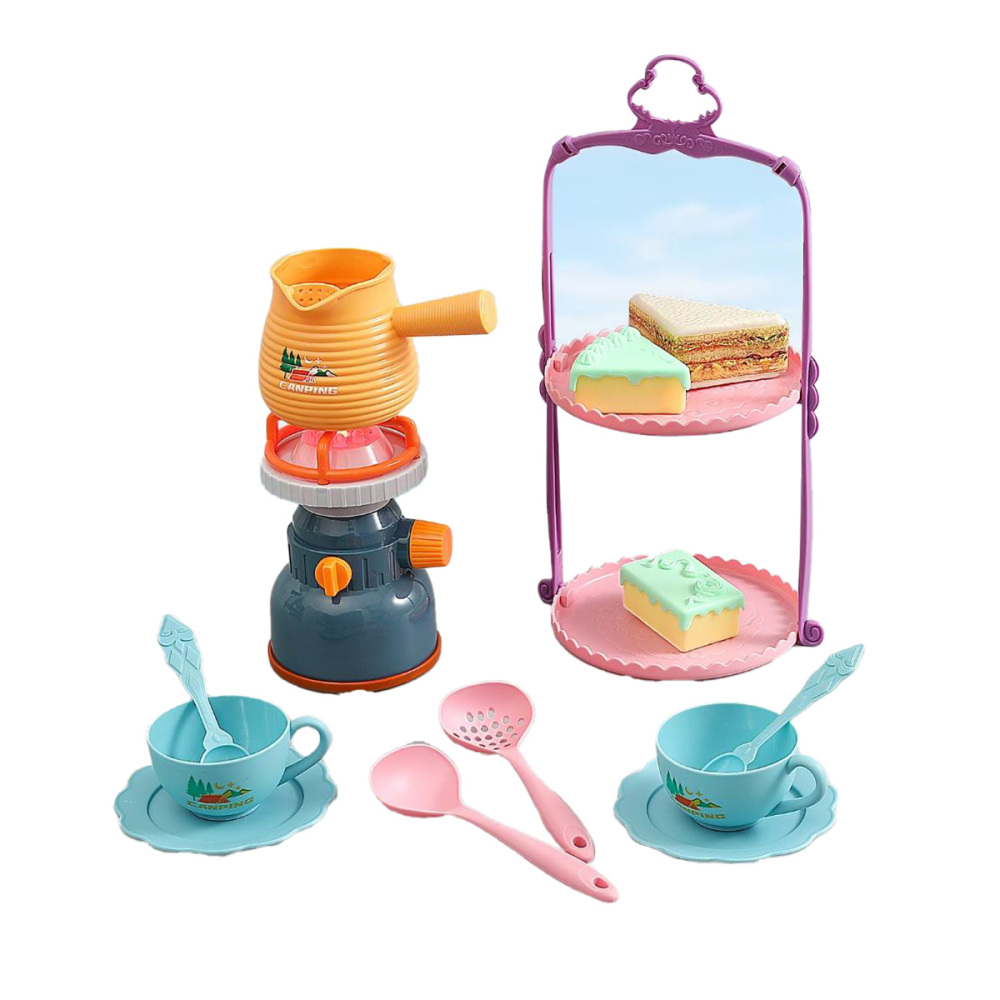 Simulación de niños acampar té de la tarde juego de juguetes para el hogar
