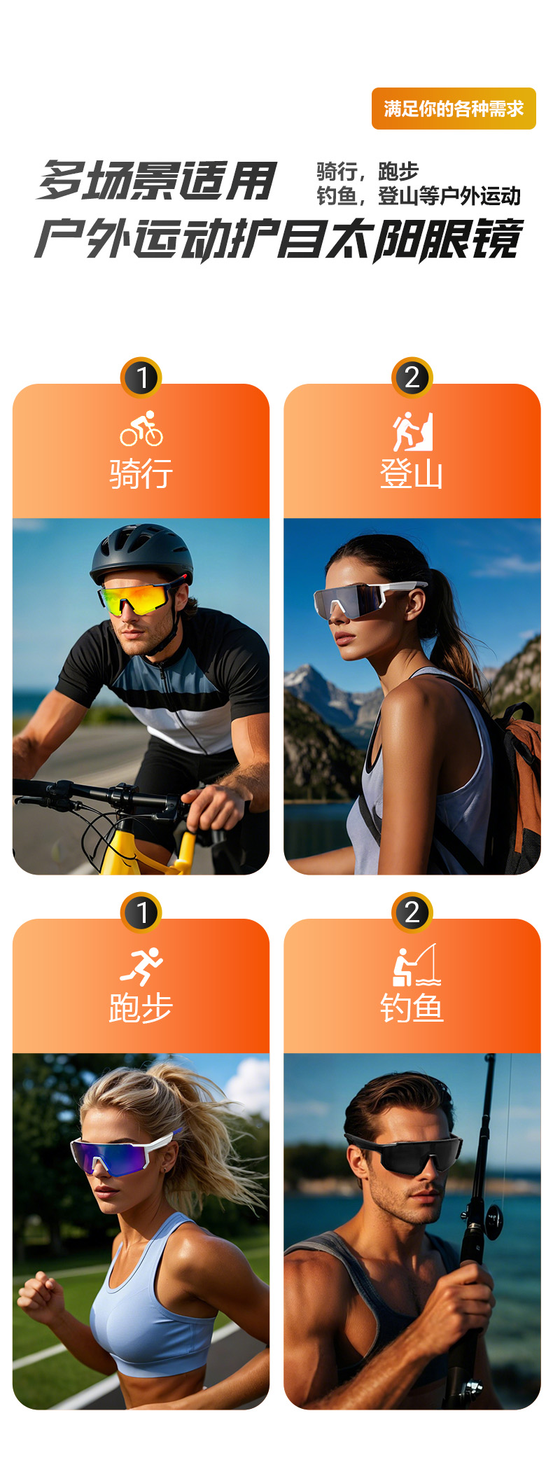 智能蓝牙骑行眼镜ai眼镜 蓝牙眼镜带AI翻译功能 蓝牙通话音乐播放详情7