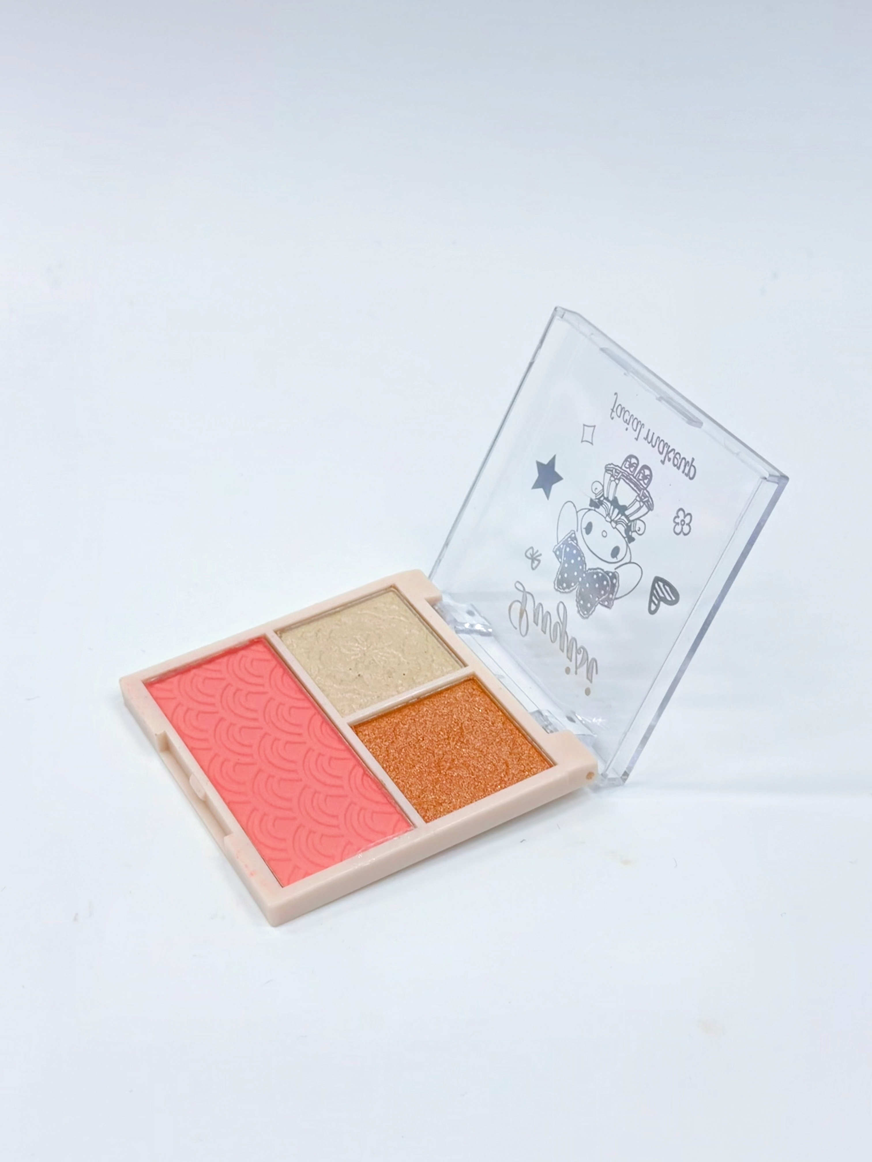Cross-border LUYISI Blush and highlighter powder compact all-in-one plate, three-in-one, suitable for making fine eyeshadow powder, professional makeup for export Item Picture