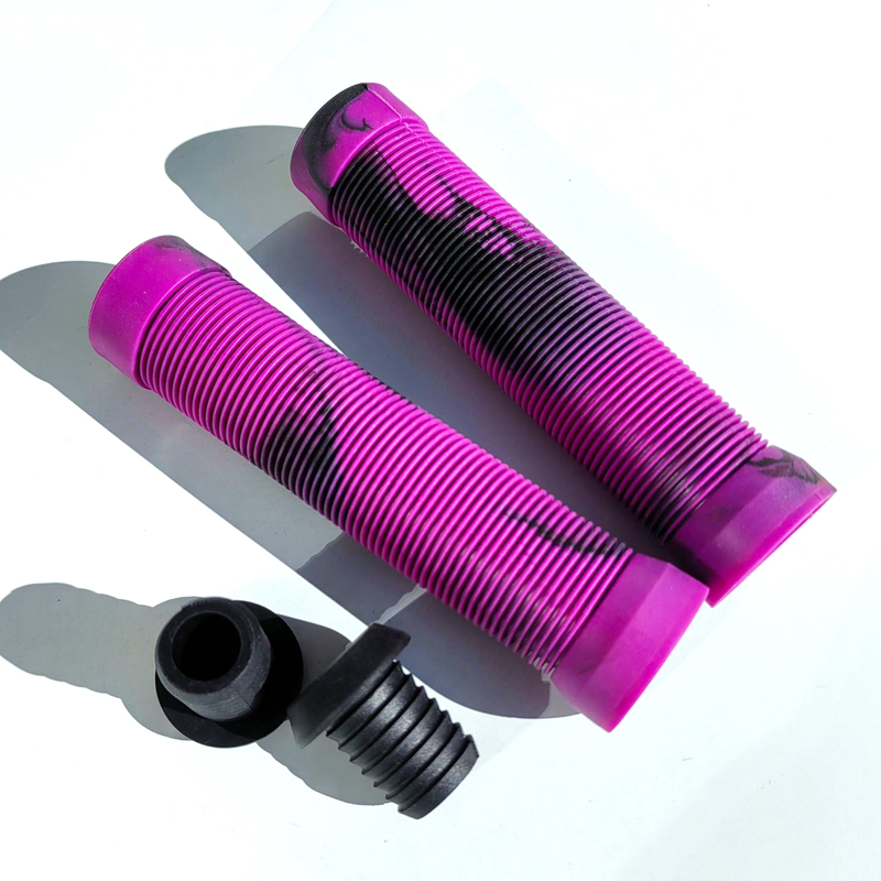 BT-025, 029 dual-color ribbed rubber handlebar covers, bicycle handlebar covers, folding road bicycle handlebar covers, bicycle grip, double-way handlebar covers, grip Specification image