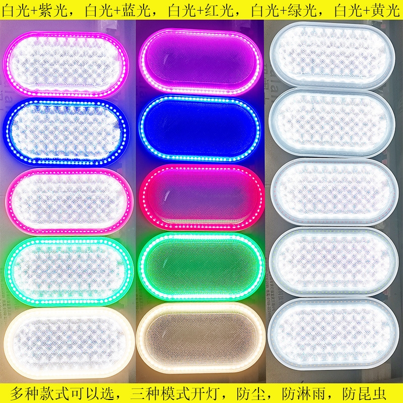 NEWDAYS brand cross-border new LED color moisture-proof lamps, outdoor waterproof, moisture-proof and dust-proof, indoor and outdoor corridor wall lamps, high-brightness ceiling lamps, garden lamps, outdoor Application Scenario