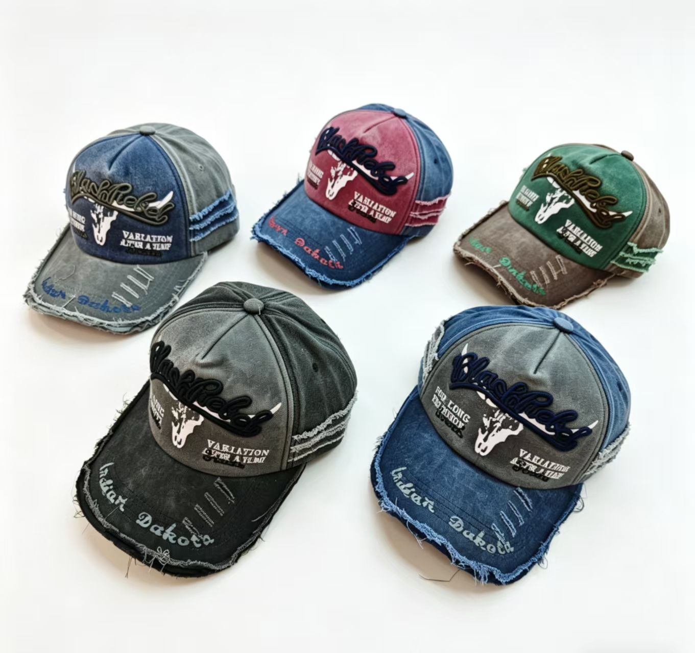 Cross-border men's and women's couple baseball caps paired with feather-embroidered lettered baseball caps for hip-hop mountain climbing details Picture