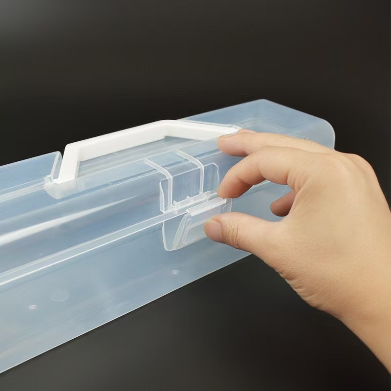 Transparent plastic tool box, 40-compartment packaging box, cake box, Pvc box Specification image