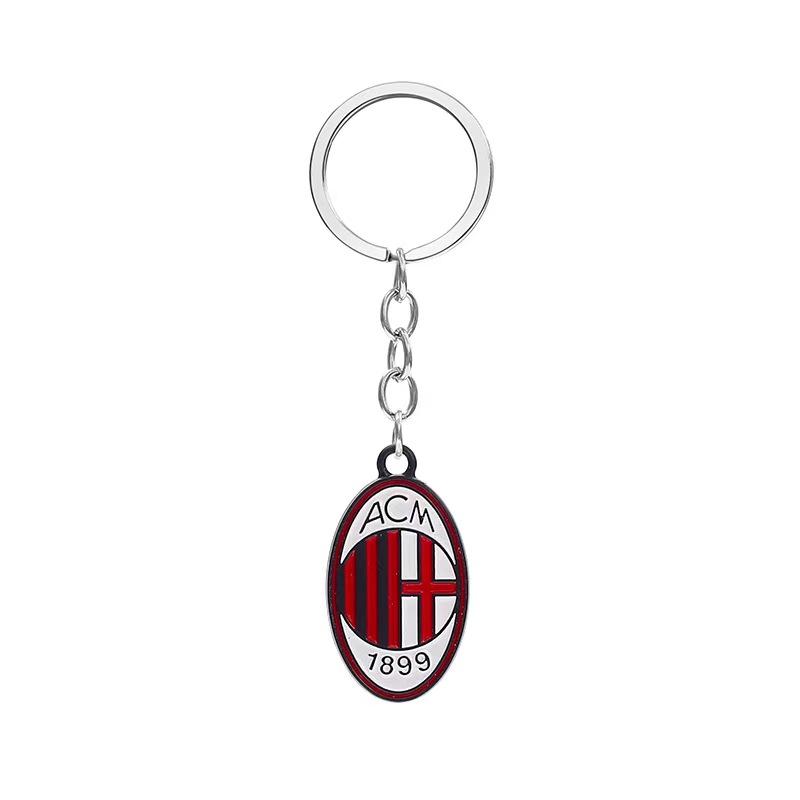 The KEYCHAIN team keychain of AC Milan Football Club in Italy can be customized full figure