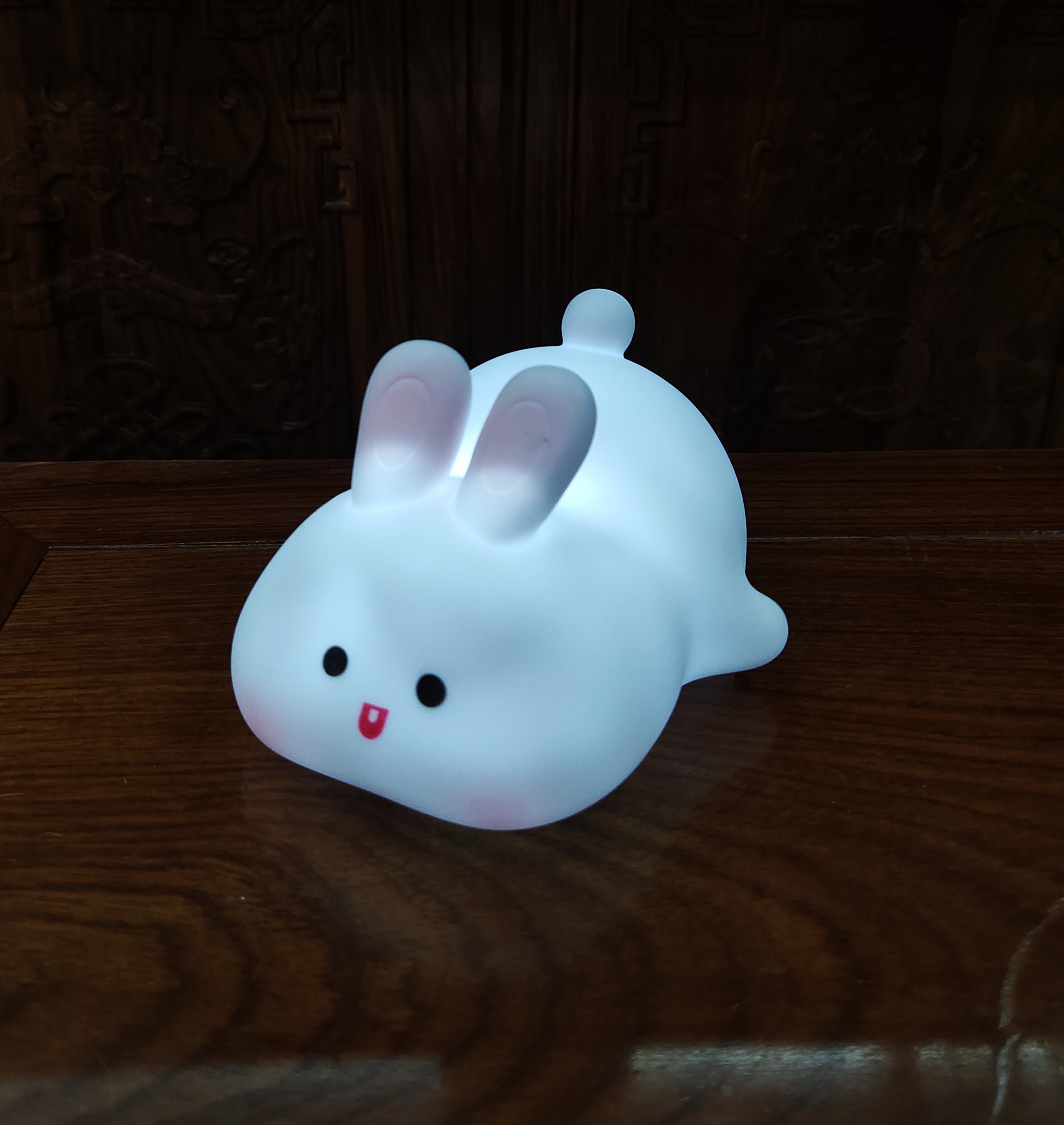 Hot-selling cat and rabbit night lights, birthday gifts for children and girls, bedside lamps, bedroom sleep patting lights, toys, and luminous toys details Picture