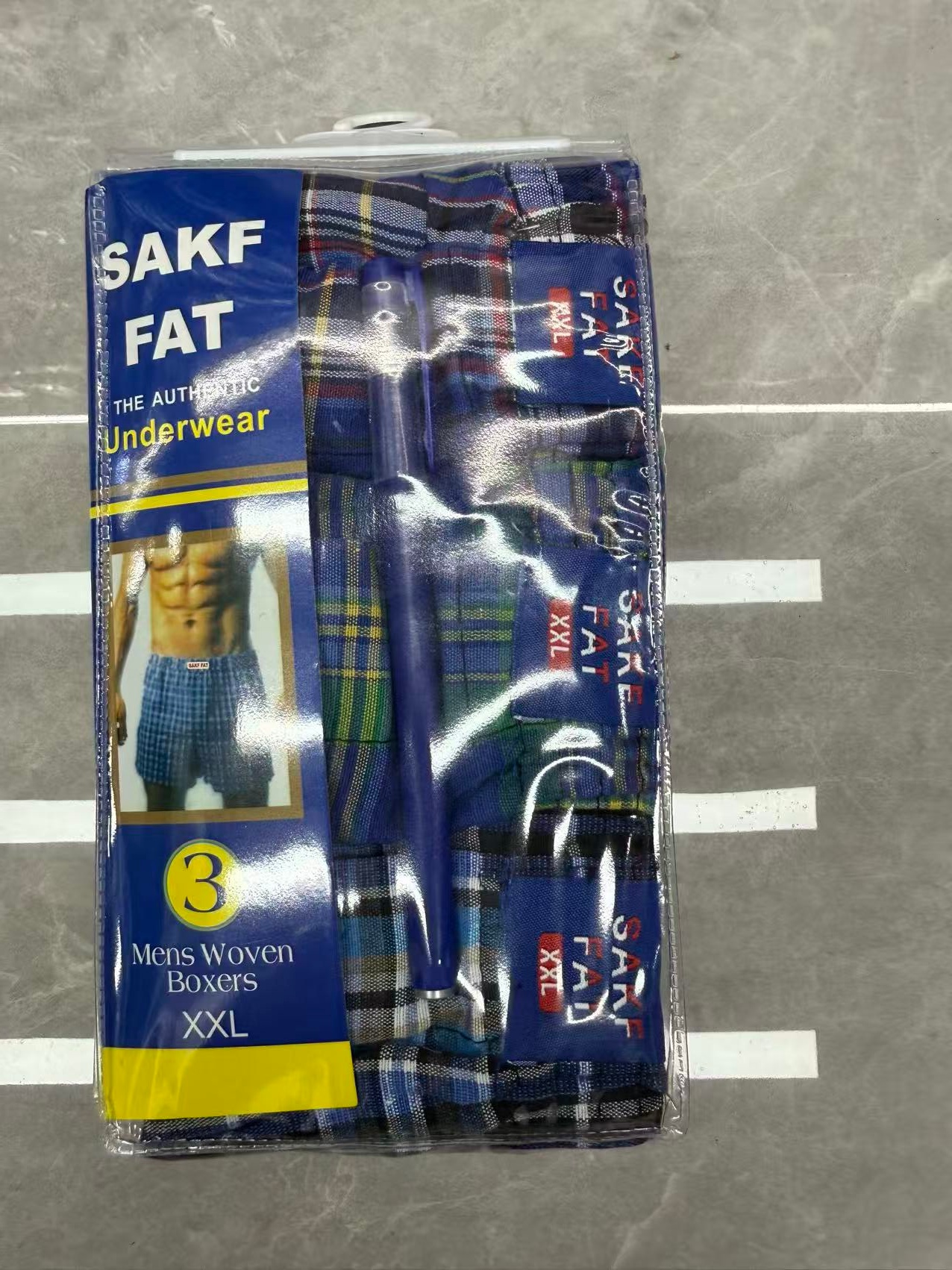 男士印花格子阿罗裤四角裤平角裤裤衩非洲underwear
