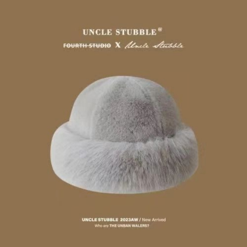 New thickened and warm faux fur, fashionable and simple fisherman's hat, faux mink women's Mongolian hat, traditional Chinese style Application Scenario