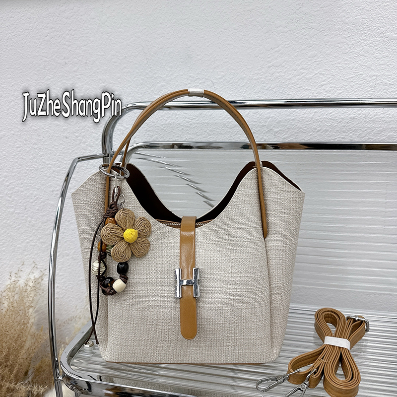 Longxiang folding bag, tote bag, long briefcase, carry-on bag, simple commuting, large capacity, genuine leather Item Picture