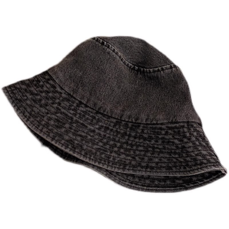 A washable fisherman's hat for women in spring, summer and autumn, a retro, versatile, simple and sun-protective denim basin hat from a Japanese trendy brand Specification image