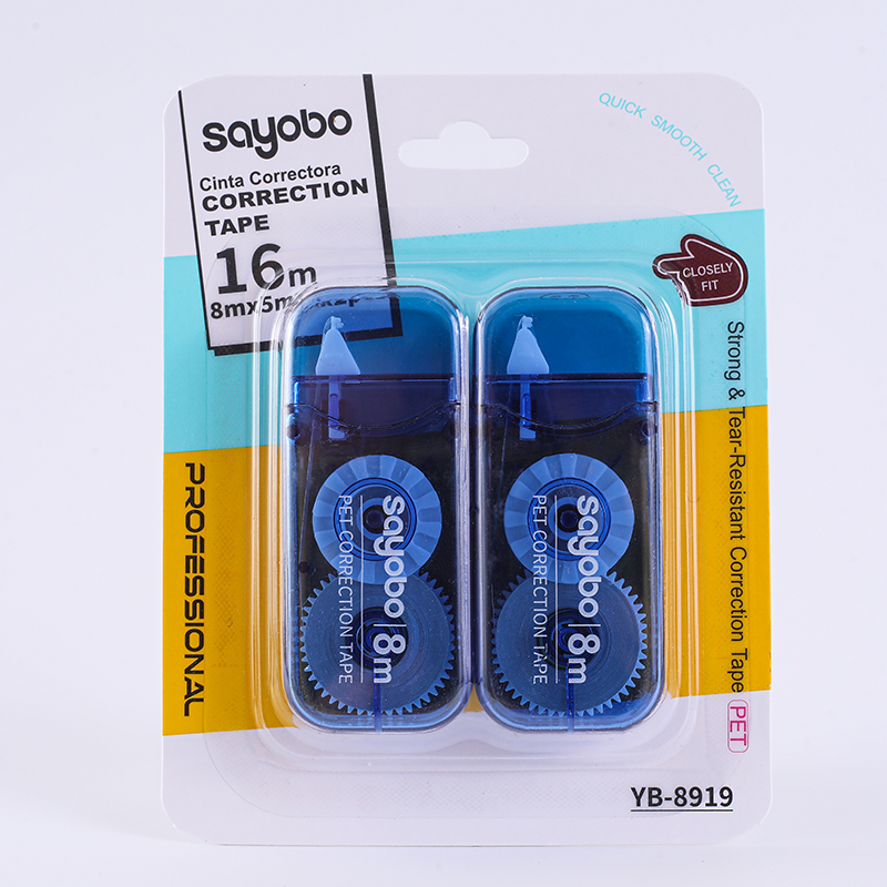 YB-8919 Sayobo correction tape Full length 6 meters English version Item Picture