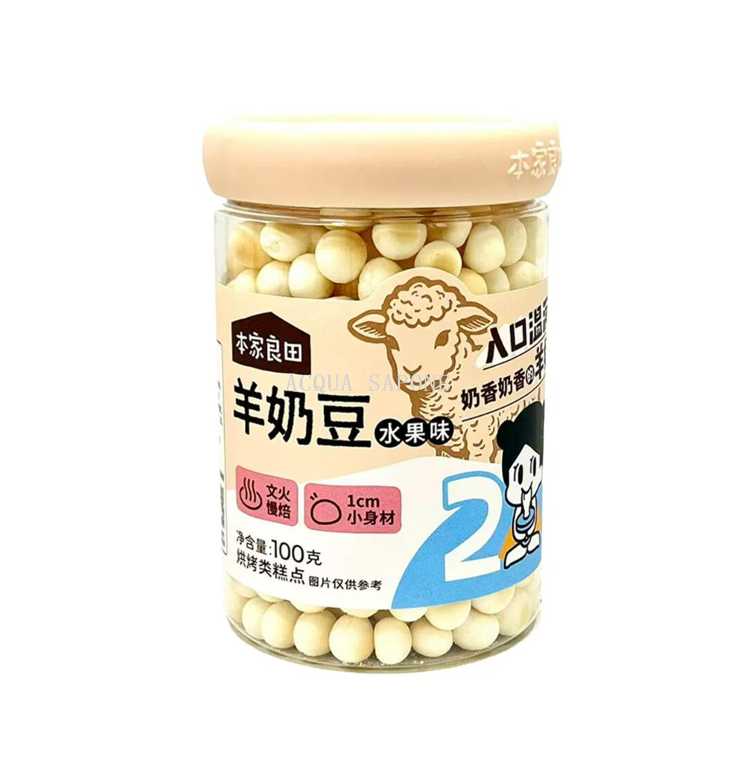 包邮！本家良田羊奶豆100g 水果蔬菜小米口味3种 宝宝营养零辅食产品图