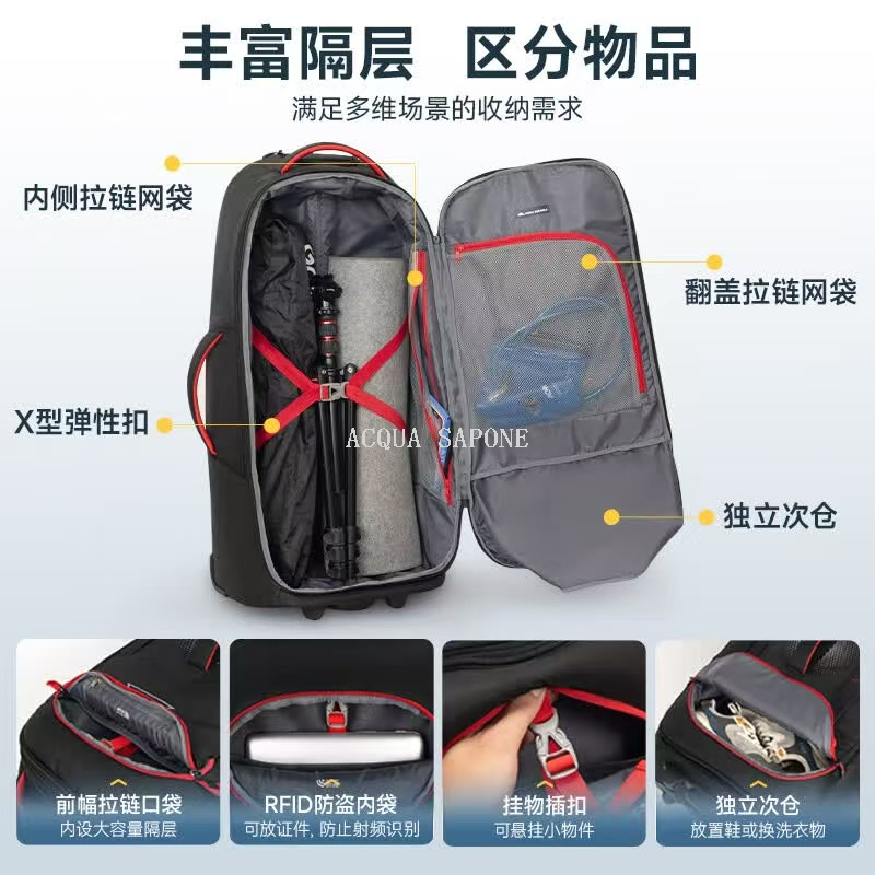 Free shipping! High Sierra Mountain Backpack, outdoor trolley suitcase, backpack, 20-inch shoulder, towing Specification image