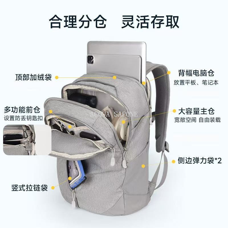 Free shipping! High Sierra Mountain Backpack Lightweight Backpack 25.5L Breathable and pressure-reducing Digital Double Compartment Item Picture