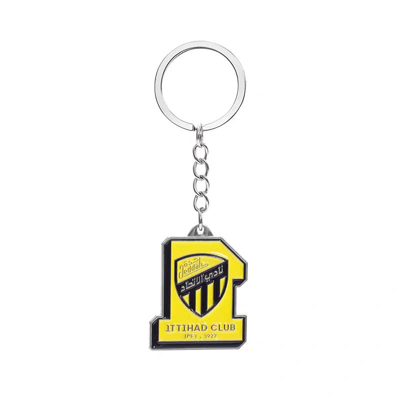 KEYCHAIN 沙特阿拉伯的吉达联合足球俱乐部钥匙扣书包挂饰钥匙链可定制款