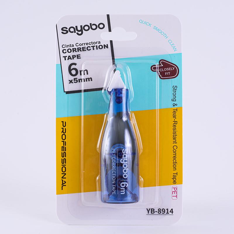 YB-8914 Sayobo correction tape Full length 6 meters English version details Picture