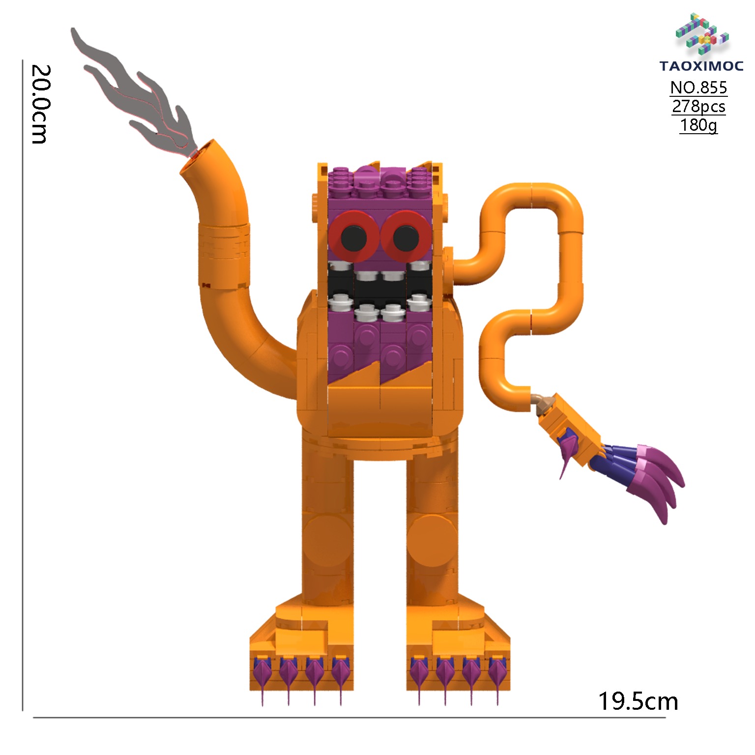 Variant water bottle particle building block decoration details Picture