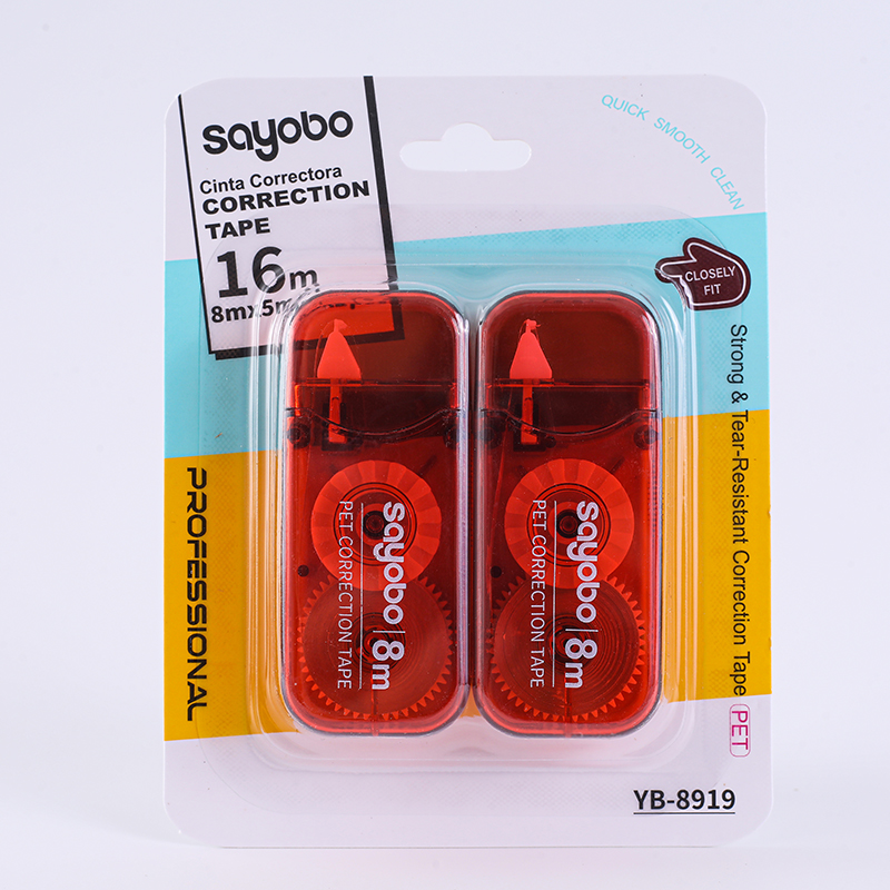 YB-8919 Sayobo correction tape Full length 6 meters English version Application Scenario
