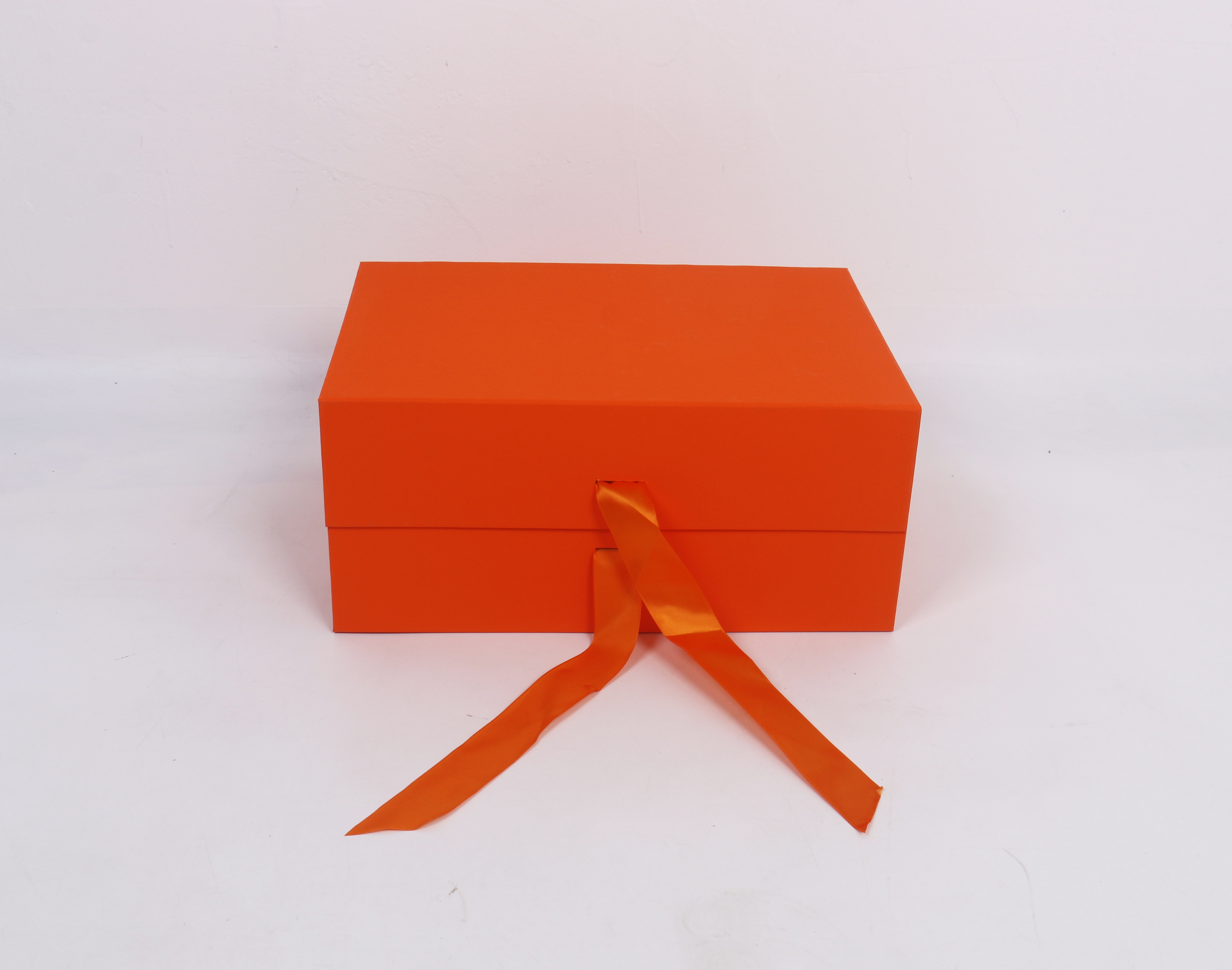 Z229# Extra-large orange folding gift box, souvenir packaging box, exquisite gift box packaging Specification image