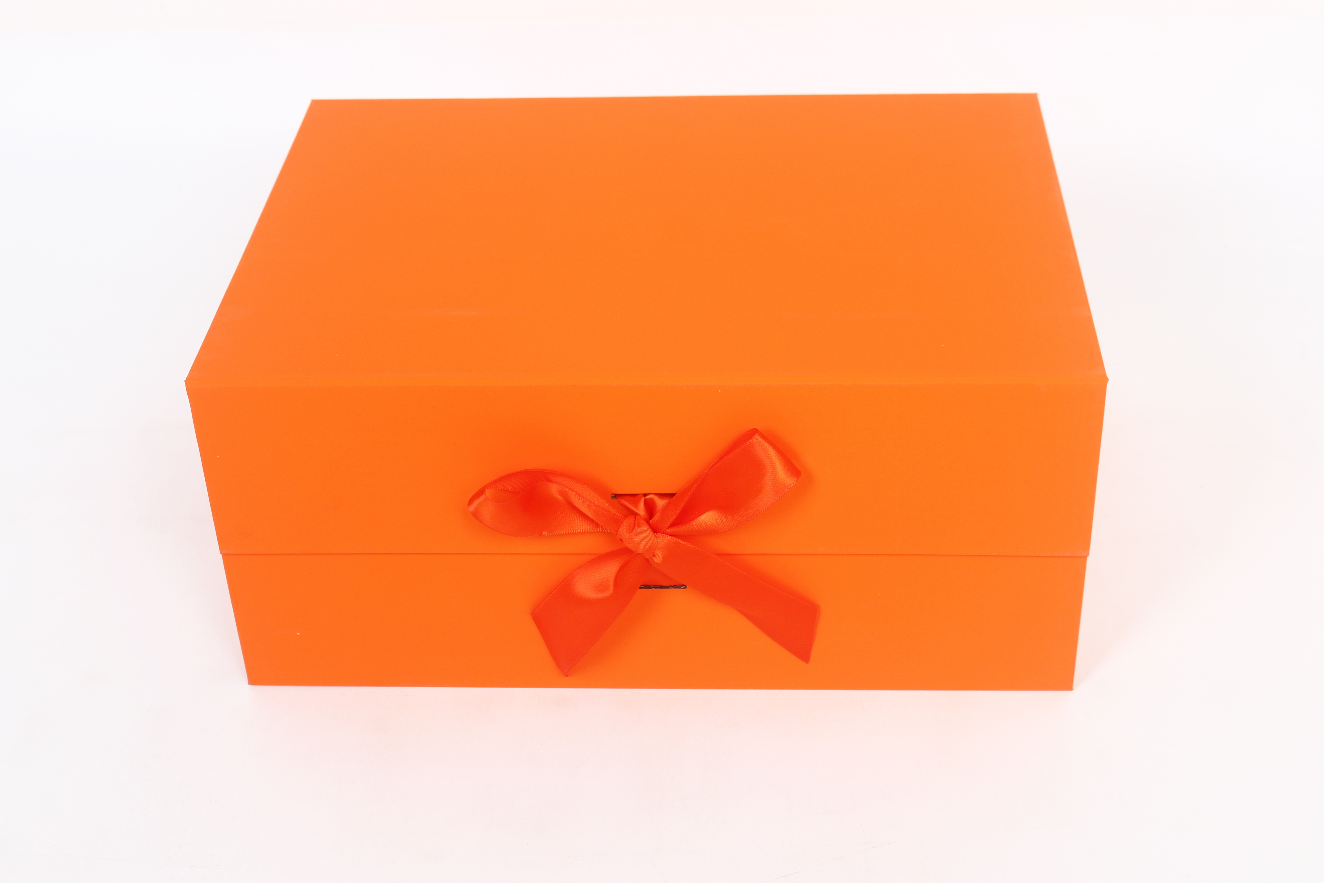 Z229# Extra-large orange folding gift box, souvenir packaging box, exquisite gift box packaging