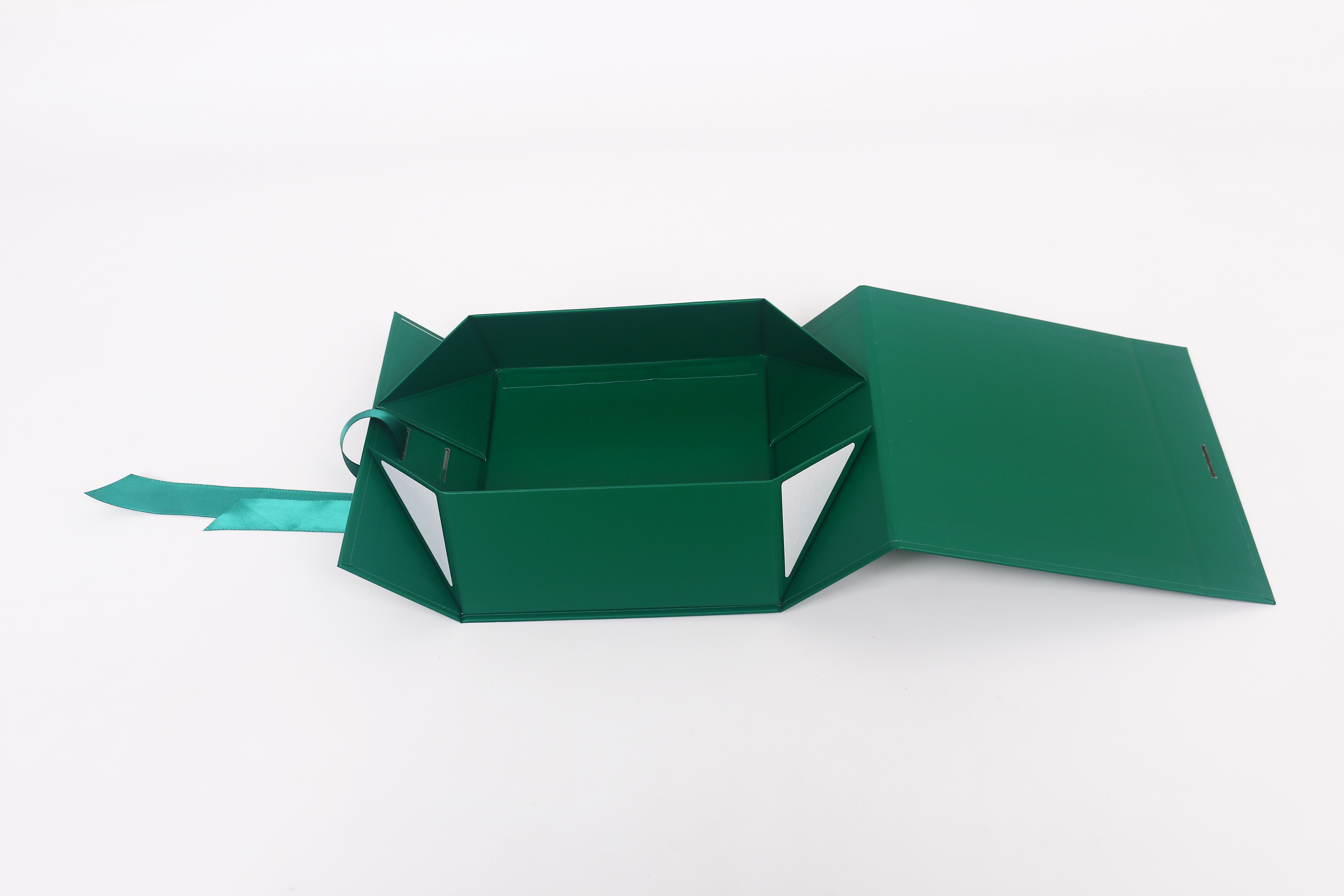 Z225# Small single folding gift box, creative gift packaging box, ribbon style magnetic folding box pic 6