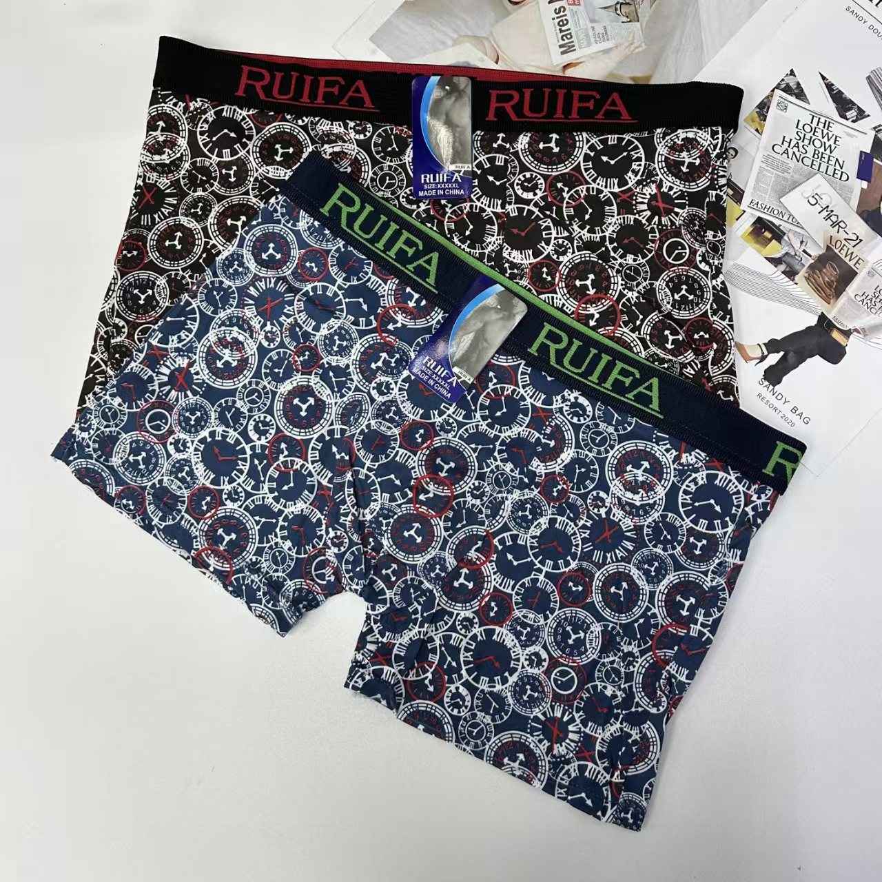 DD-2024-2# 36-head printed men's underwear for export to the Middle East and Africa, comfortable and breathable men's briefs, milk silk underwear, men's QNI Application Scenario