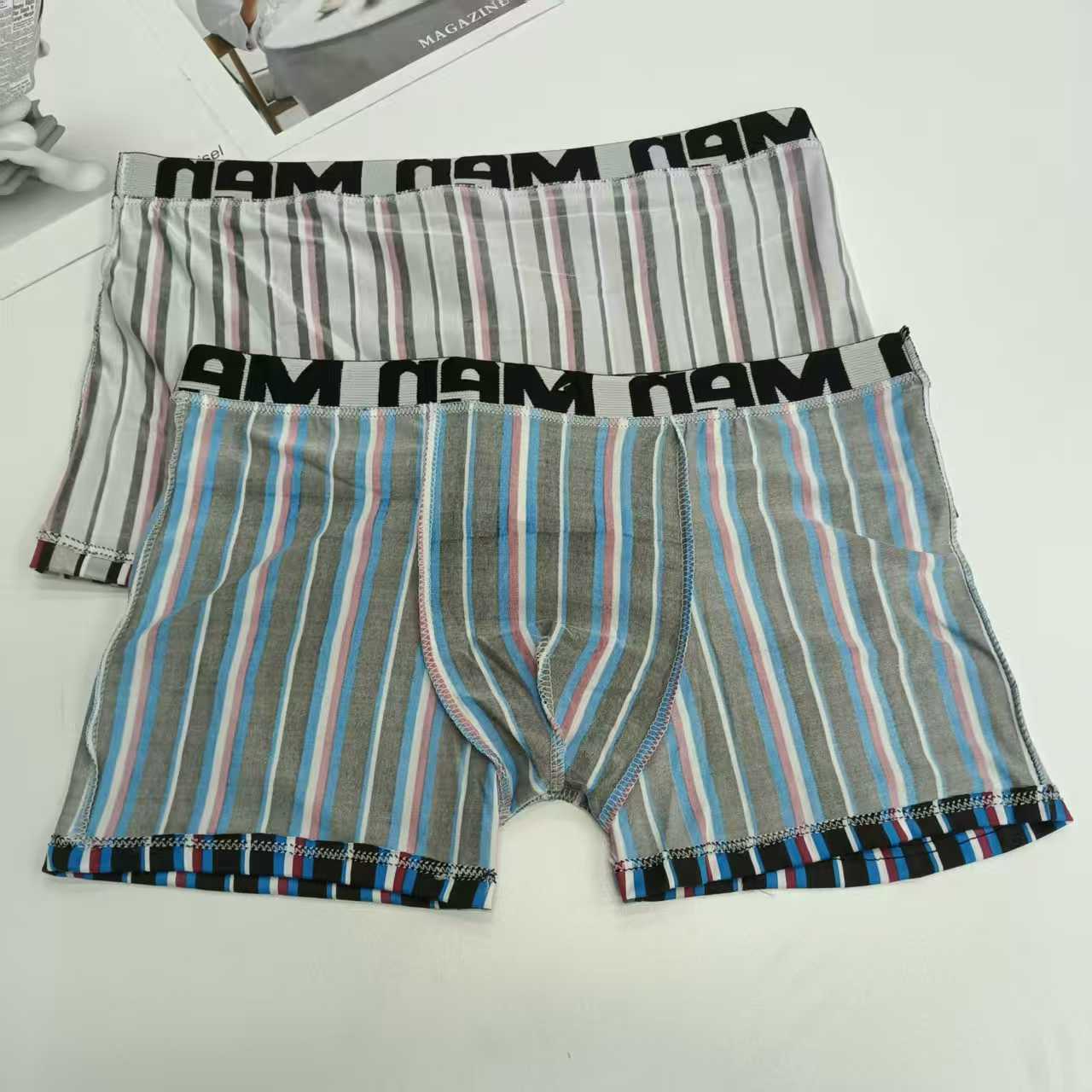 DD-0067# 36-head men's underwear for export to the Middle East and Africa. Men's briefs are comfortable and breathable. Milk silk jacquard waist and printed briefs. Men's briefs QNI Application Scenario
