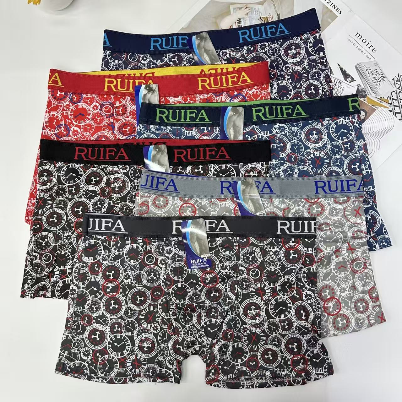 DD-2024-2# 36-head printed men's underwear for export to the Middle East and Africa, comfortable and breathable men's briefs, milk silk underwear, men's QNI Item Picture