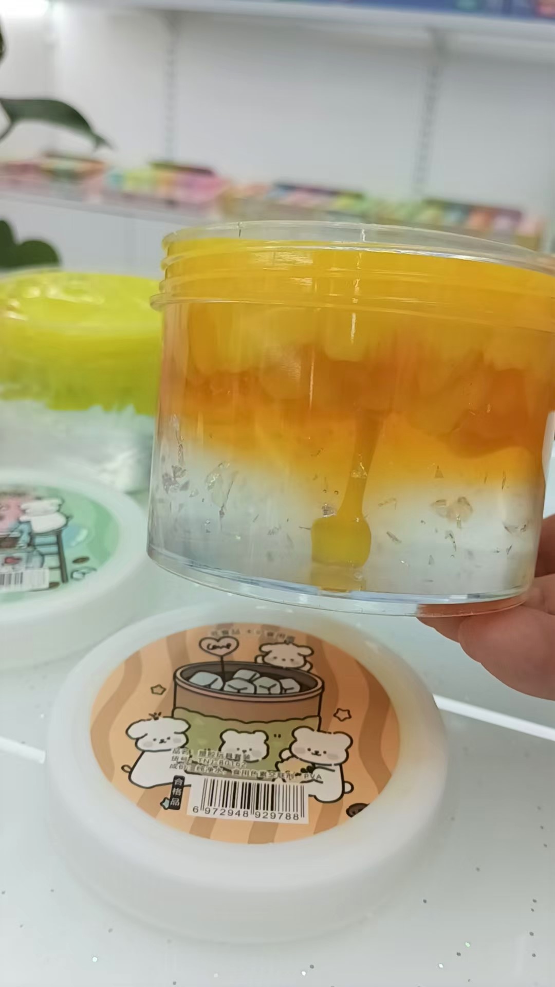 甜甜多巴胺火山泥（炫彩）起泡胶/拉伸/揉捏/拍打/解压/减压、好玩/有趣玩具12入B0162陶泥匠