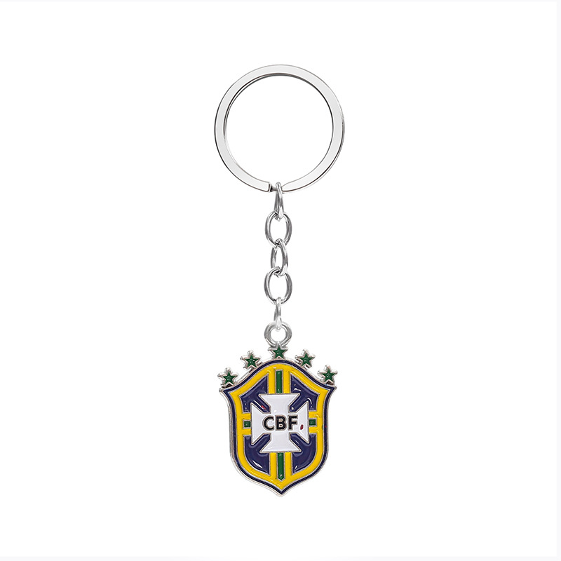 KEYCHAIN Brazil Men's national football team keychain, schoolbag pendant, keychain customizable style full figure